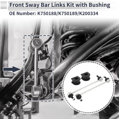 Front Stabilizer Bar Links with 2 Pcs Bushing for GMC Terrain (2010–2012) No.K750188
