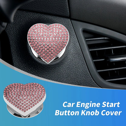 Control Switch Knob Button Cover Trim Ring for Universal (4 x 4.5 cm) Pink