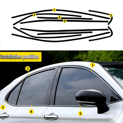 Chrome Delete Blackout Overlay Window Trim for 2018-2023 Camry