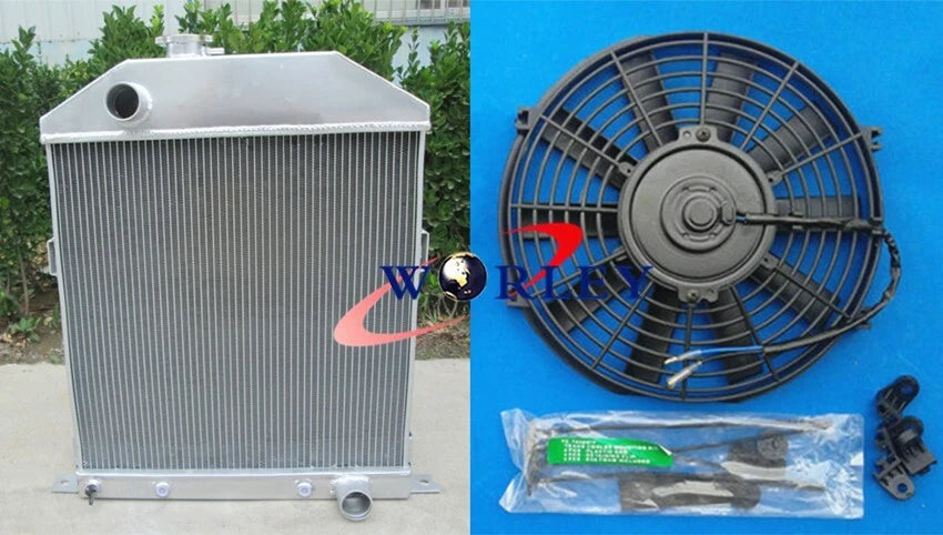 Aluminum Radiator & Fan for Ford Mercury Coupe (1942–1948)