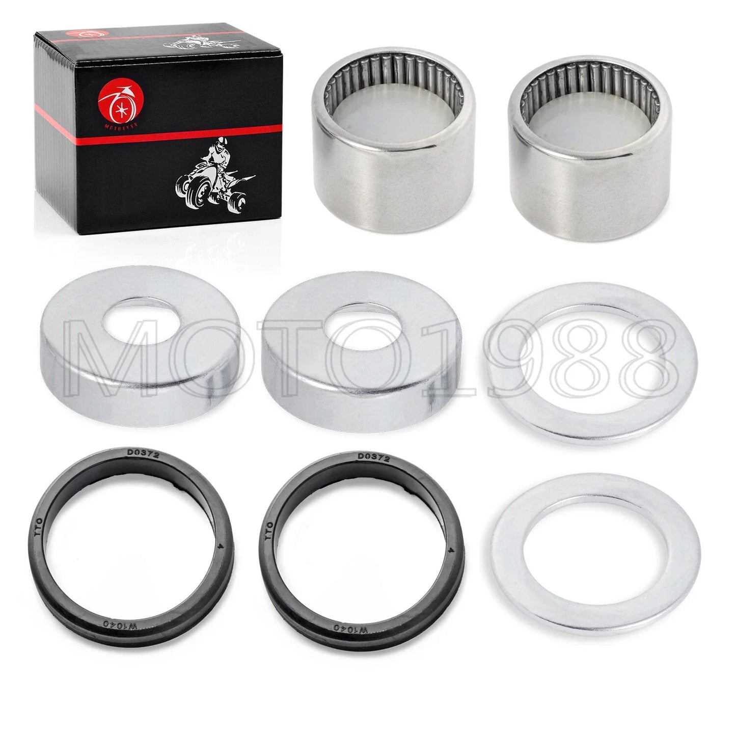 Front Swingarm Bearings SEAL Dust Cap Kit for Yamaha Banshee (1987–2006)
