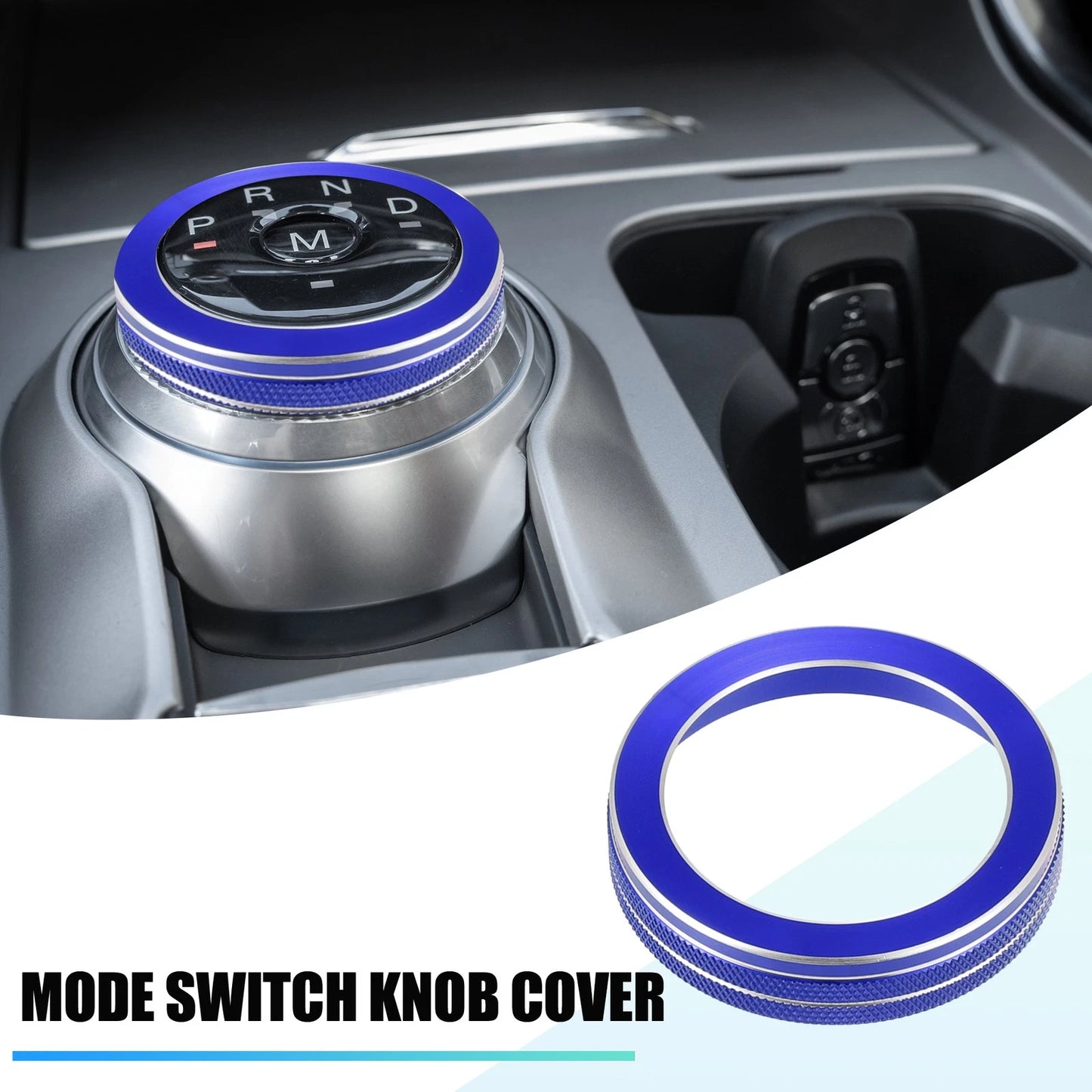 PRND Switch Knob Cover for Ford Explorer (2020–2022) Aluminum Alloy Blue