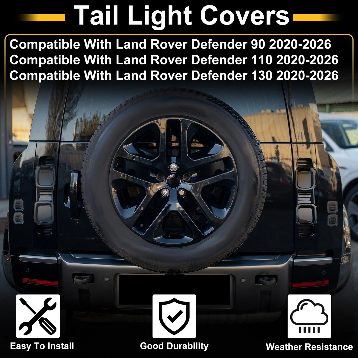 Tail Light Cover Trim for Land Rover Defender 90 (1990–2016)