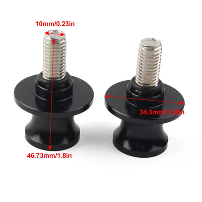 Red Swingarm Spools Slider Screws 10MM for KAWASAKI ZX6R (1998-2011)