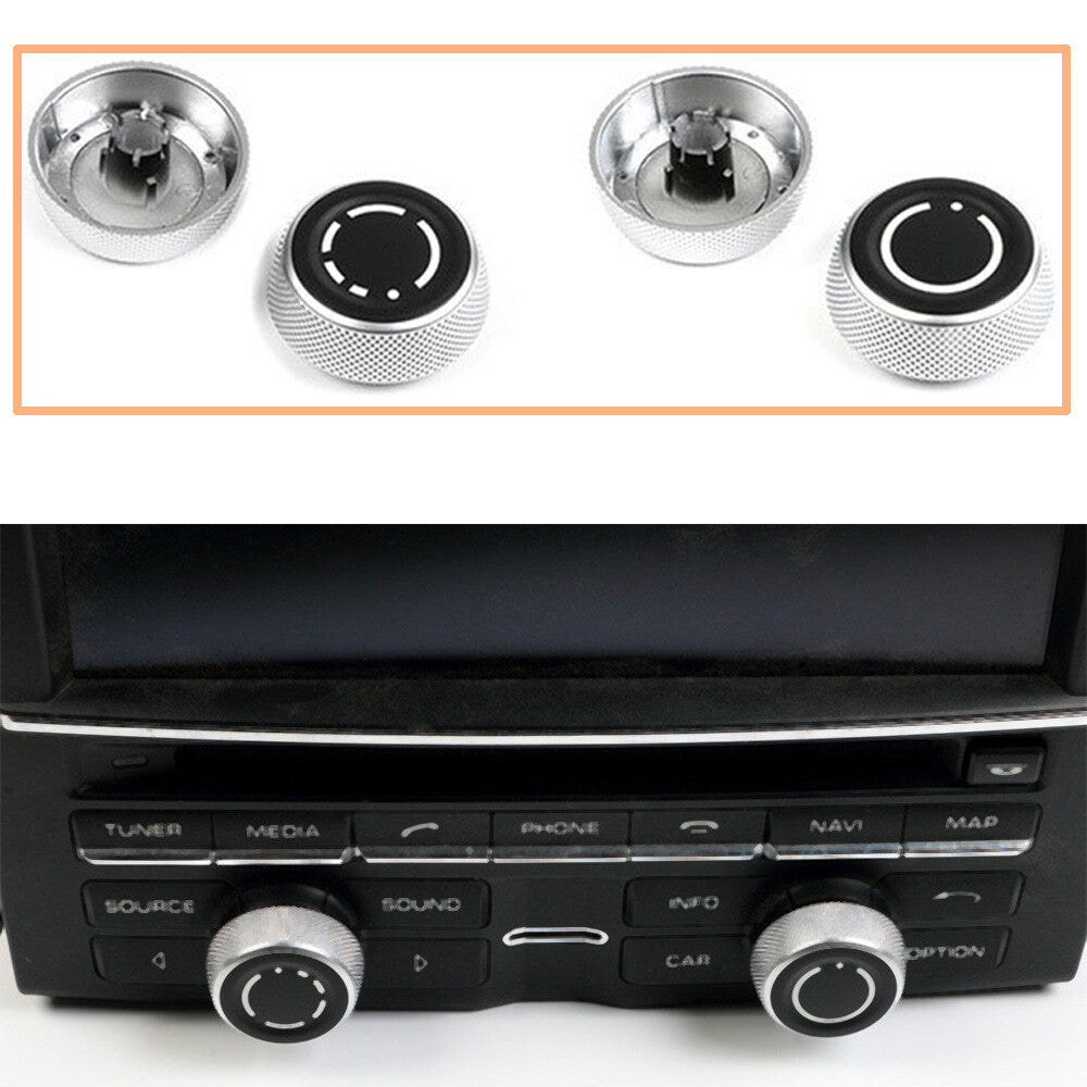 Dashboard Radio Volume Knob Cover for Porsche Cayenne (2011–2017)
