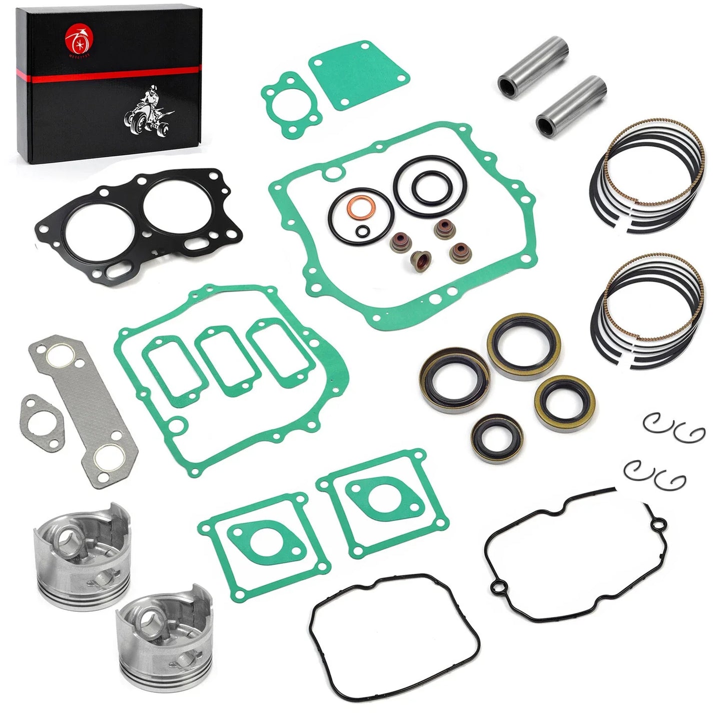 Oversize 0.5mm Piston Gasket Rebuild Kit for EZGO Robin 350cc (1996–2008)
