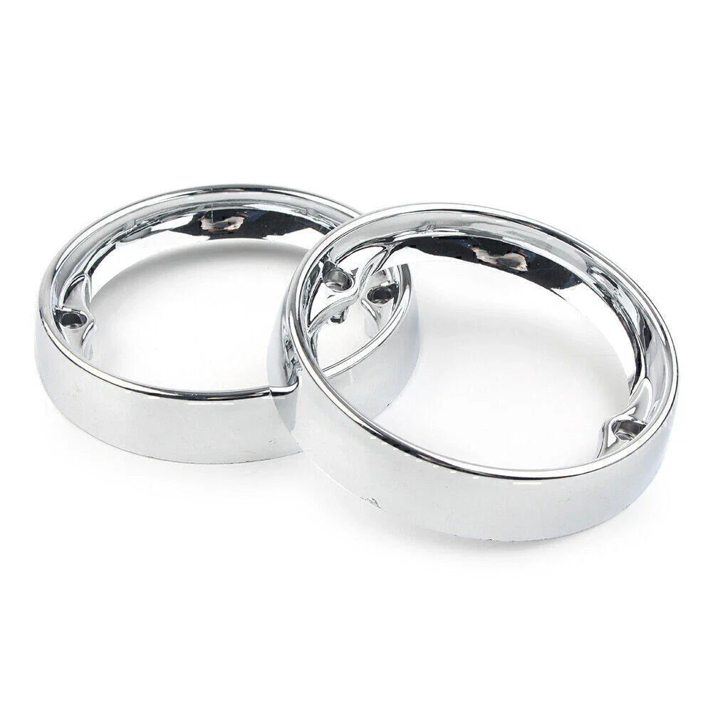 Chrome Deep Dish Turn Signal Bezels  for Harley Road King FLHR (1994-2023)