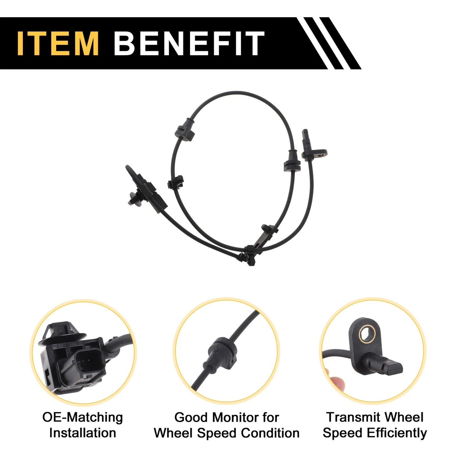 ABS Wheel Speed Sensor No. 57450TMBH01 for Honda CR-V (2017–2023) Front Right