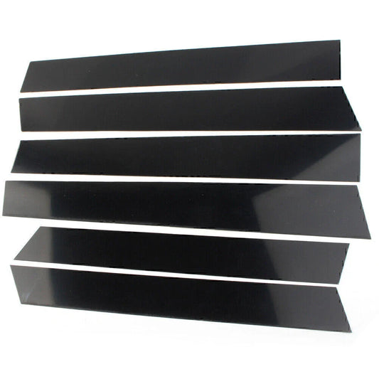 6 Pcs Car Door Trim Cover Kit Glossy Black Pillar Posts for Honda CR-V (07-11)