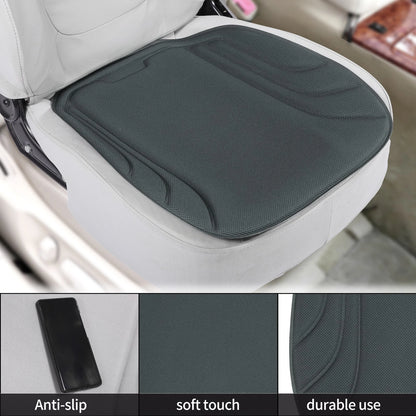 Car Bottom Seat Pad Cover for Universal Fit (Dark Gray Seaweed Fiber Latex)