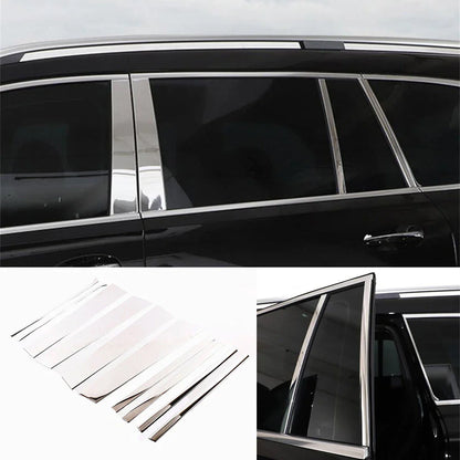 10× Alloy Window Pillar Posts Panel Door Trim for Benz GLE GLS Class X167 (2020–2022)