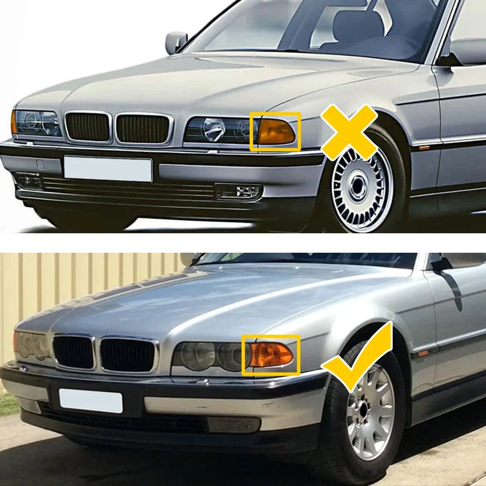 Corner Parking Light Signal Lamp 2 x for BMW 7 Series (1998–2001)