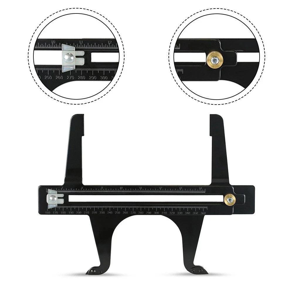Dual Scale Brake Measuring Tool for Rear Drum Brake Shoe Use