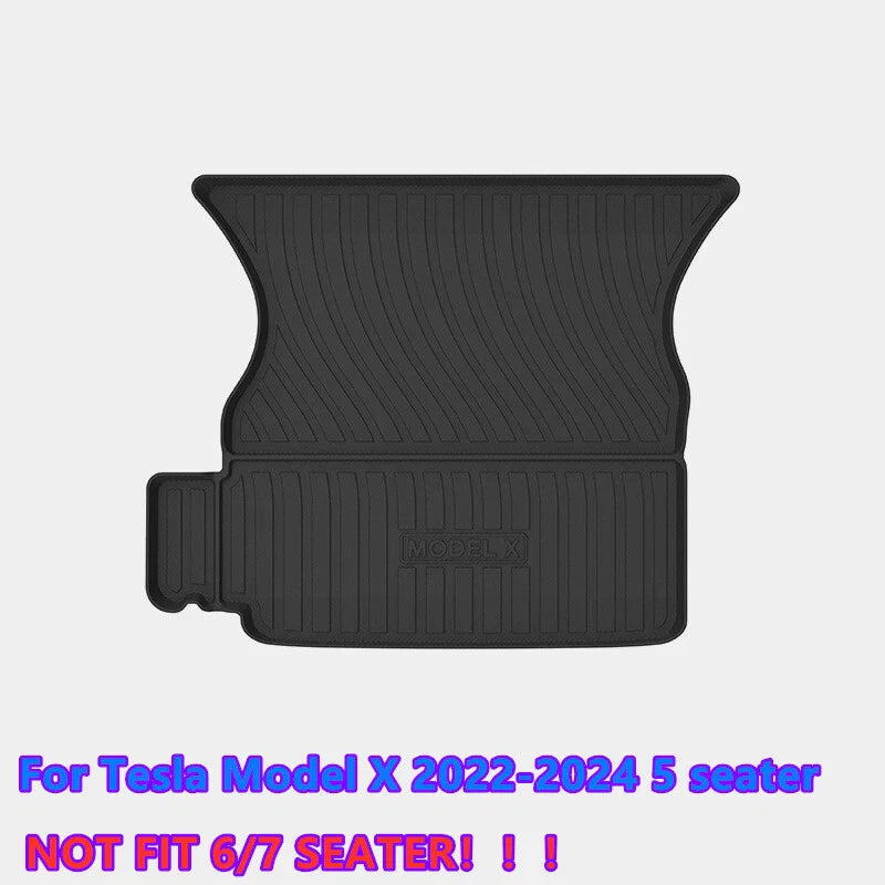 TPE Front Frunk/Rear Trunk Cargo Liner Pad Mat for Tesla Model X (2022–2024)