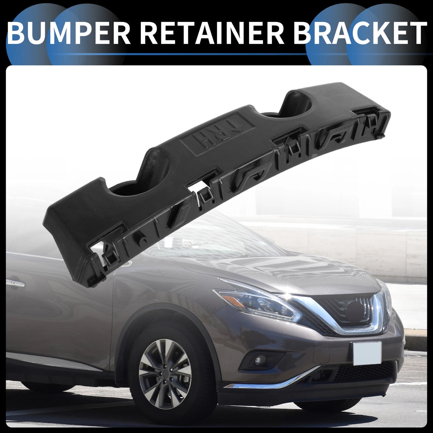 1 Pc Right Front Bumper Retainer Bracket No. 622225AA0A for Nissan Murano (2015–2024)