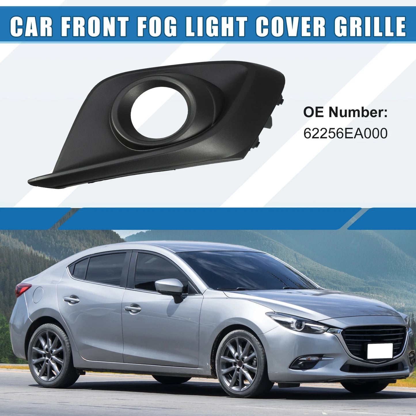 Front Right Fog Light Grille Cover Trim No.BHN150C11A for Mazda 3 (2014–2015)