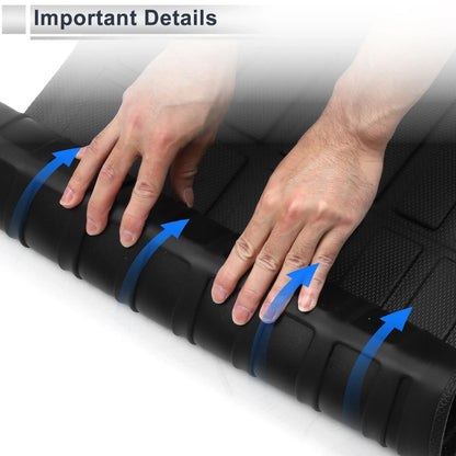 Cargo Liner Rear Trunk Mat for Chevrolet Tahoe (2021-2024) Long Grid Pattern