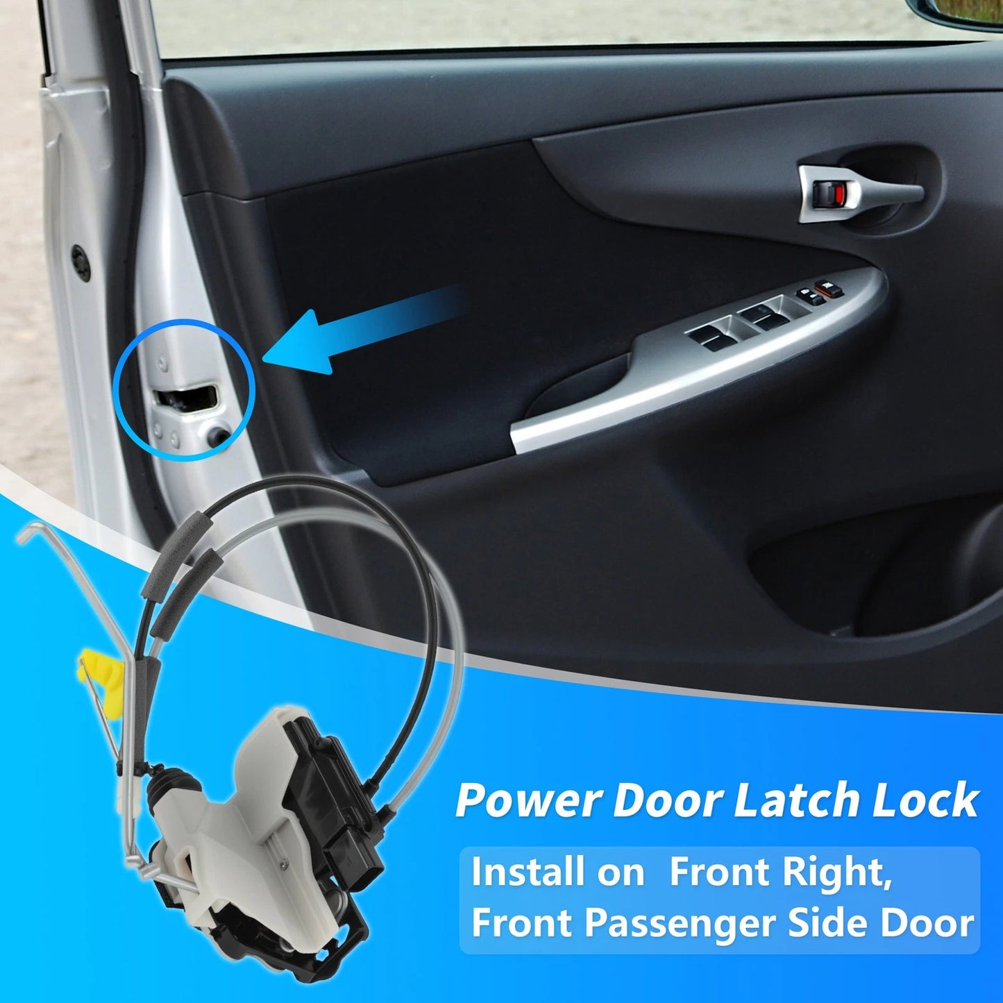 Front Right Power Door Lock Actuator for Kia Picanto (2011–2017) 813201Y030