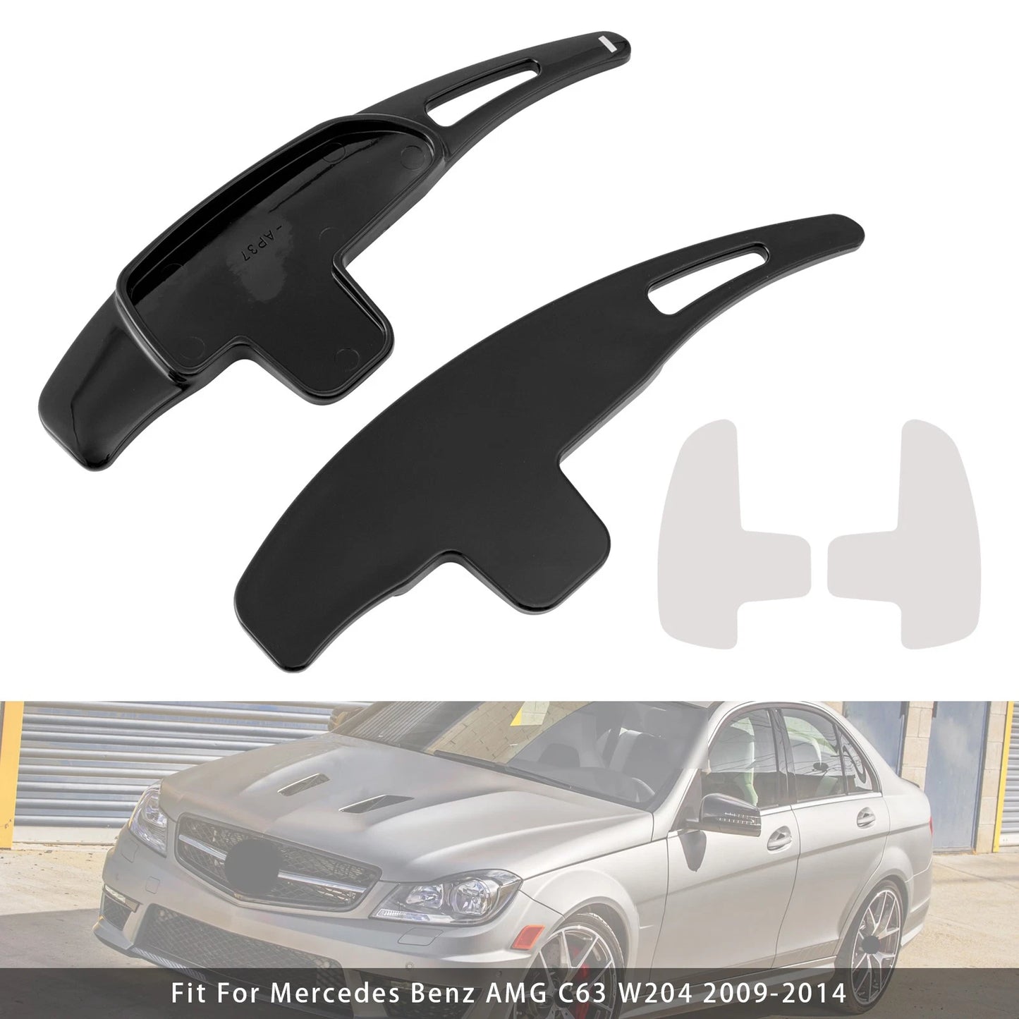 Shift Paddle Extensions for Mercedes Benz AMG C63 (2017–2023) Black