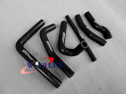 BLACK Silicone Radiator Hose for Honda CR250R (2000-2001)