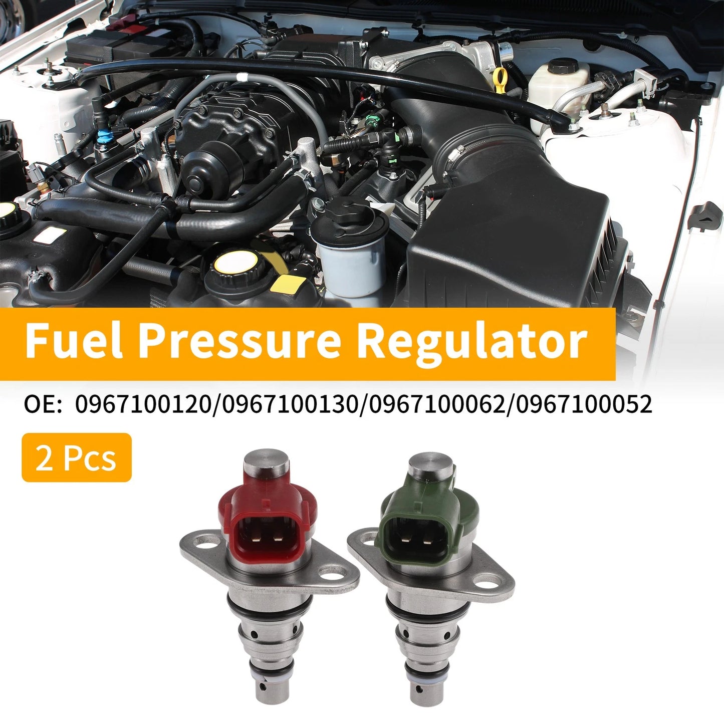 2X Fuel Pressure Regulator No.0967100120 for Vauxhall Vectra (2003–2008)