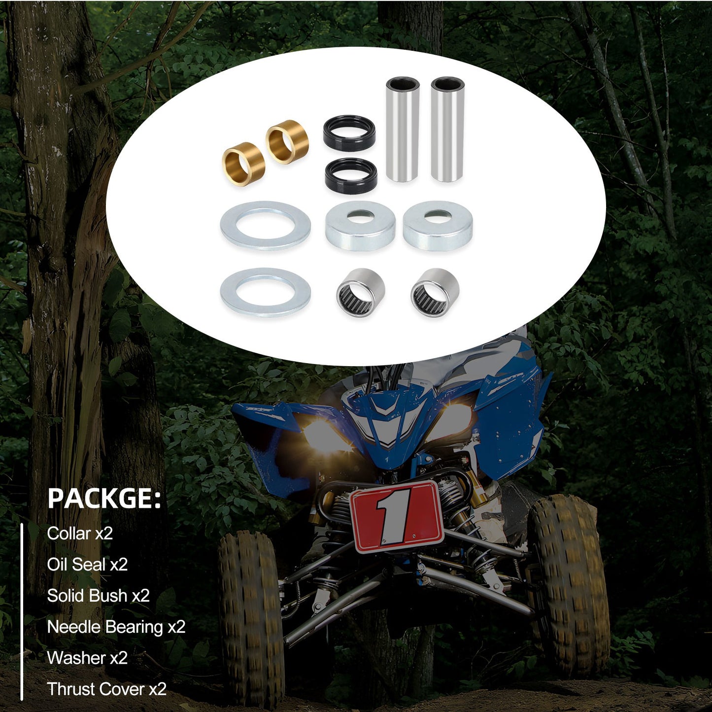 Swing Arm Bearing Seal Kit for Yamaha YFZ450 (2004–2013)