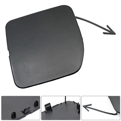 Front Bumper Tow Hook Cover Cap ABS Black for Nissan Versa (2015-2016)