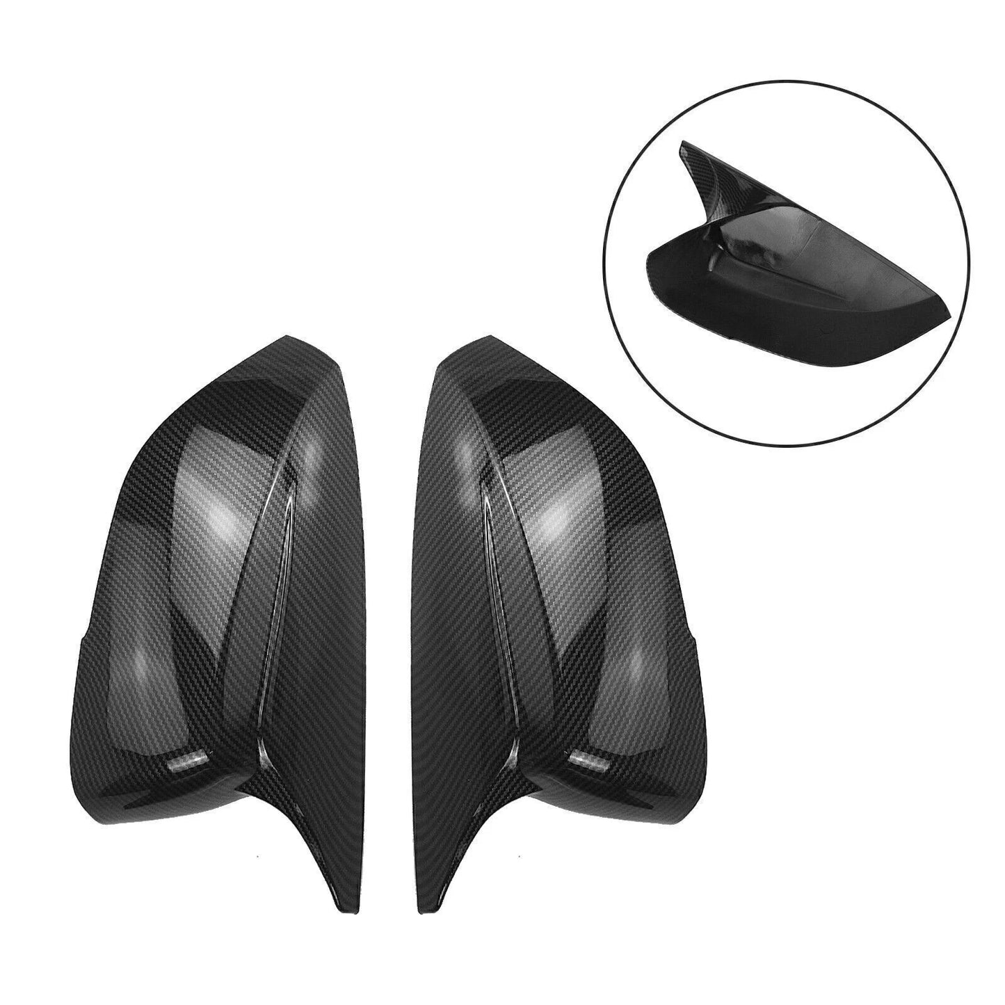 1 Pair Rear Side Mirror Covers for Infiniti Q50 Q60 QX30 Q70 (2014-2023)