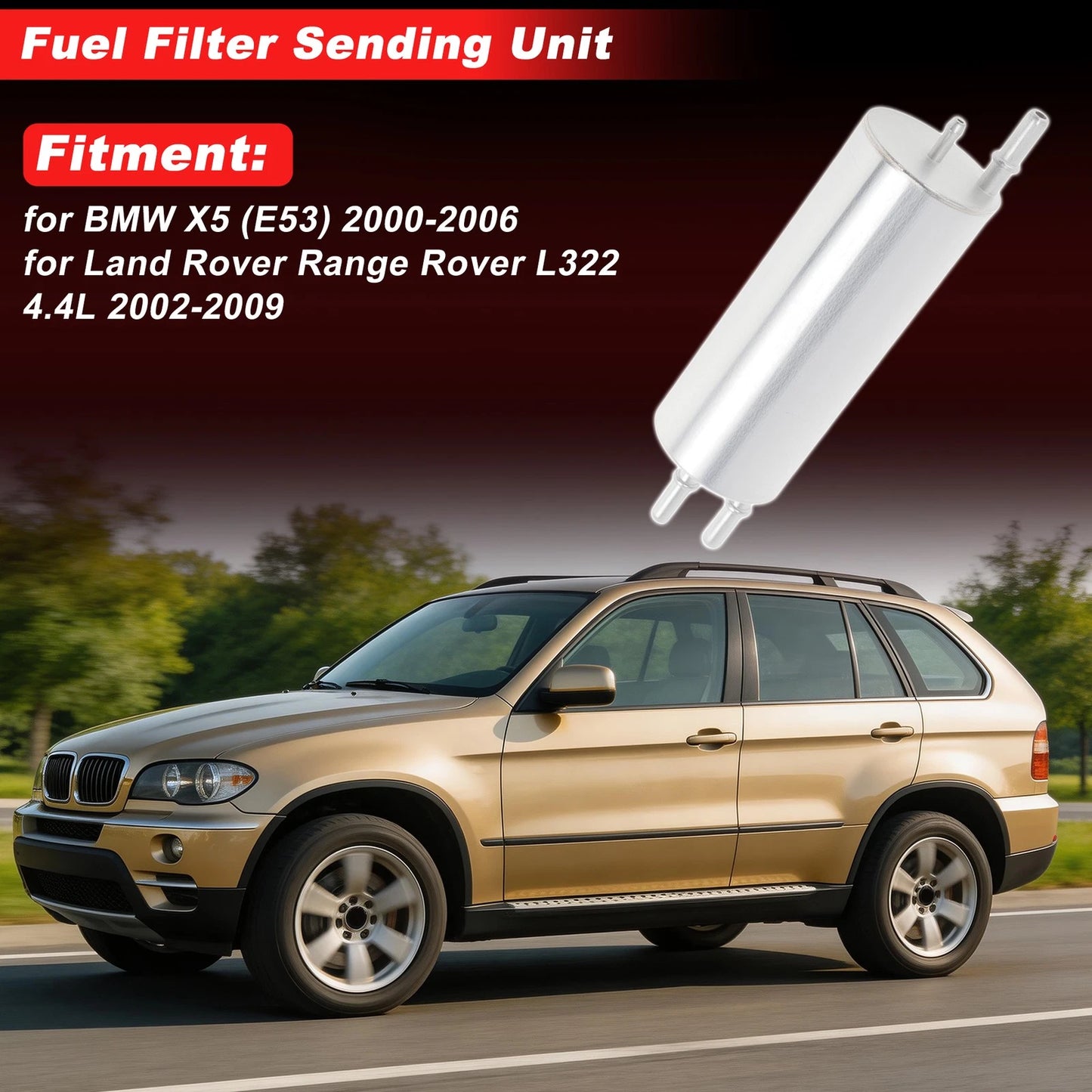 Fuel Filter Assembly for BMW X5 (E53) (2000–2006) No. 13326754016/V200713