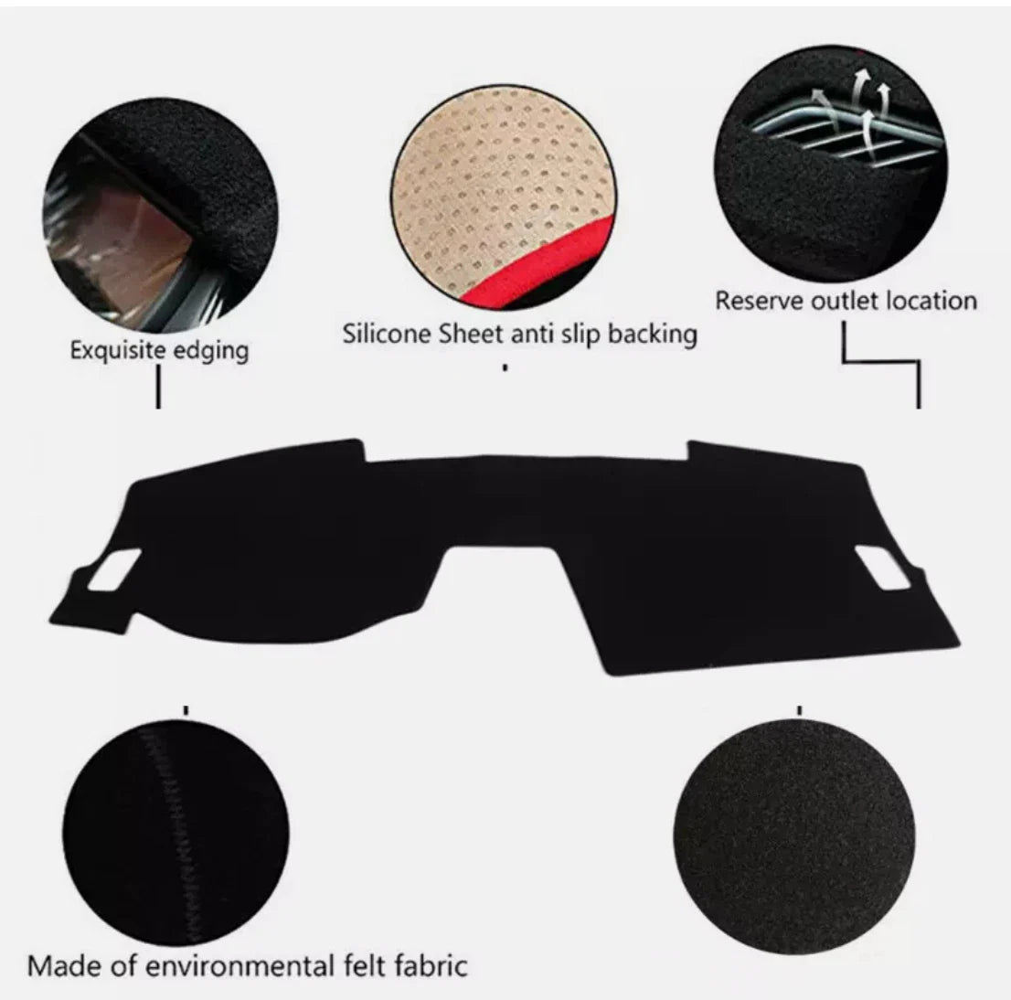 Dash Mat / Dashboard / DashMat Sun Cover Pad for Toyota RAV4 (2019–2024)