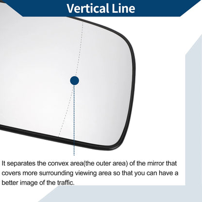 Right Side Mirror Glass Replacement for Volkswagen Polo (1994–2000)
