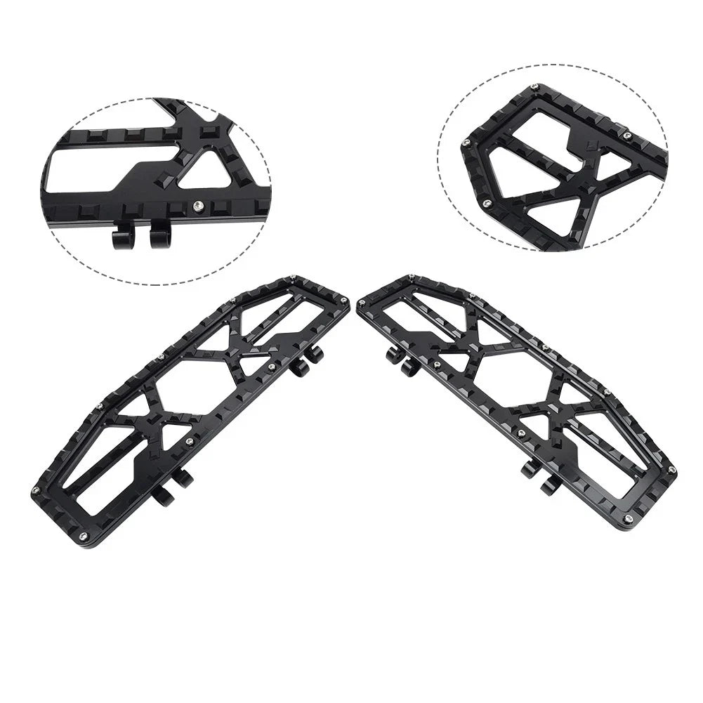 Black Rider Driver Floorboards Foot Pegs for Harley Electra Glide