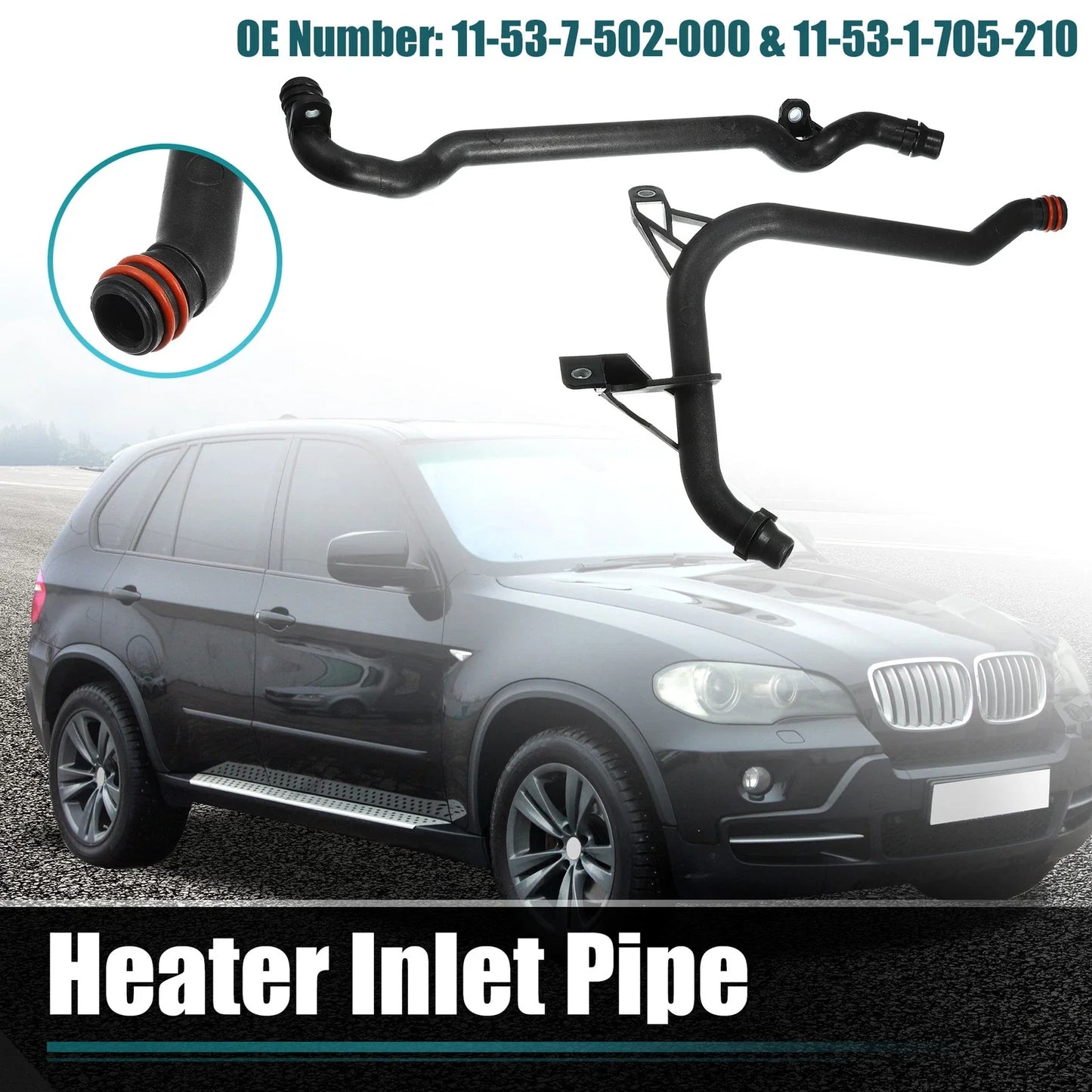 Water Engine Heater Inlet Coolant Pipe for BMW E46 E39