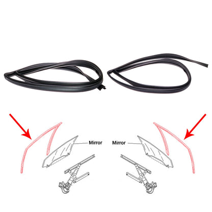 Weatherstrip Glass Run Channel Set for Mitsubishi Mirage Colt 1992-2002