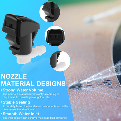 Windshield Washer Nozzle Kit for Jeep Grand Cherokee WK2 (2011–2023) 68260443AA