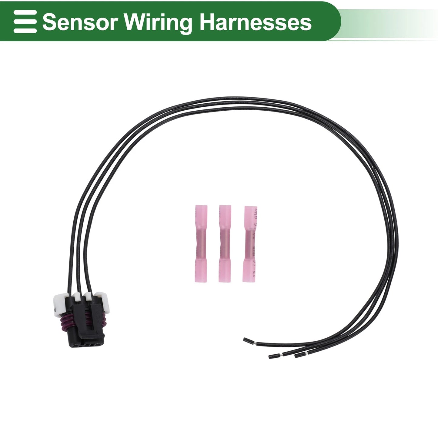 Set of 3 Pin Sensor Wiring Harnesses for Chevrolet Camaro (1994–2002) No.88986451