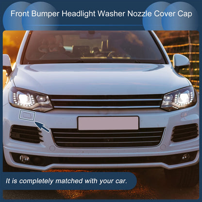 Front Right Washer Nozzle Cover Cap for Volkswagen Touareg (2011–2014) Silver Tone
