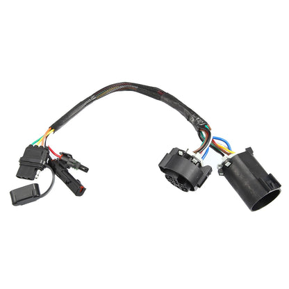 7 Pin to 4 Way Flat Trailer Wiring Harness for LED Tailgate Light Bar