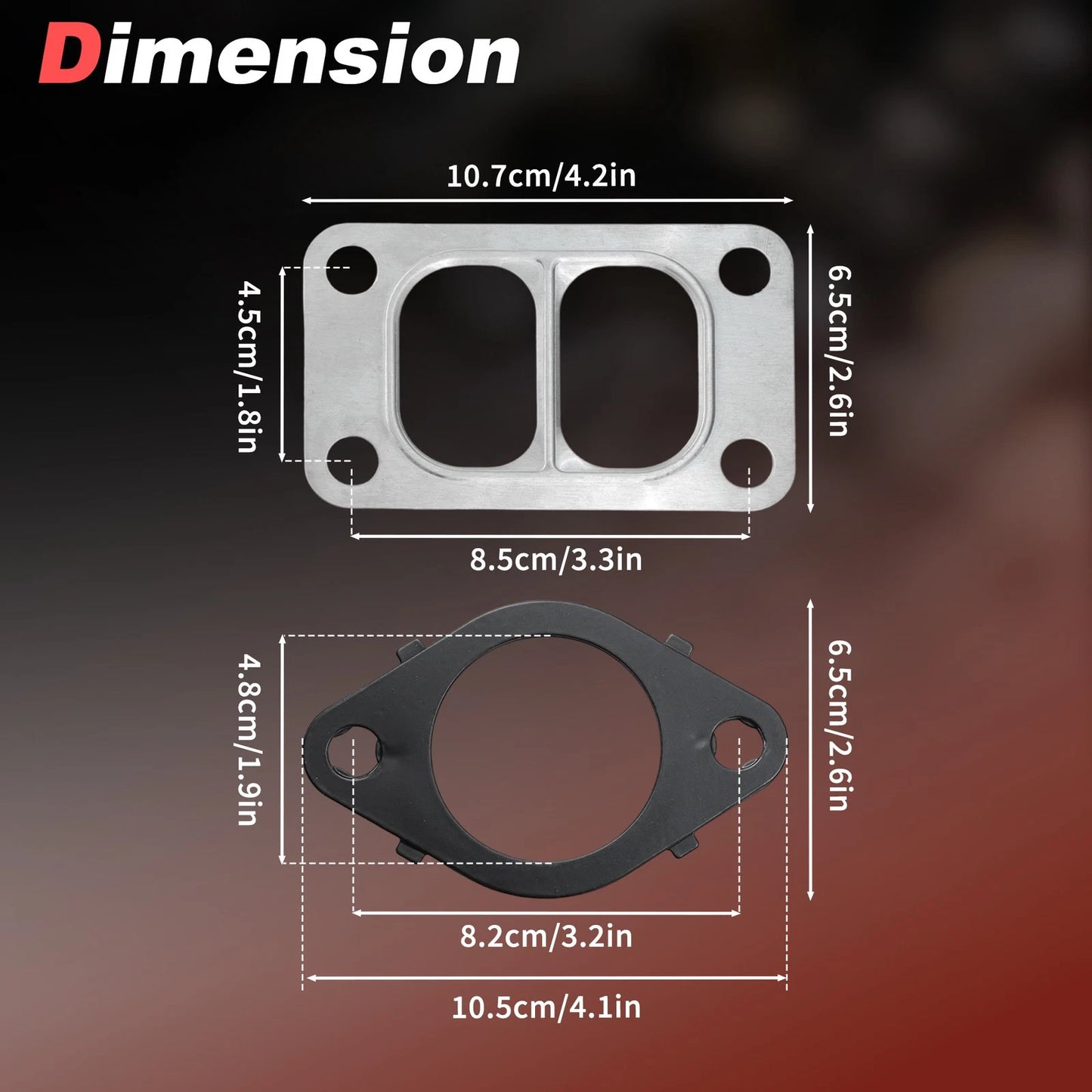 Exhaust Manifold Gaskets Kit Stud Nut for Dodge Cummins 5.9L 6.7L (1998–2019)