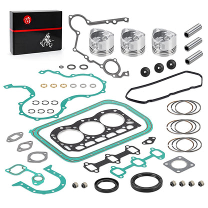 Engine Rebuild Kit with Pistons & Rings for Kawasaki Mule 3010-4010 (Diesel)