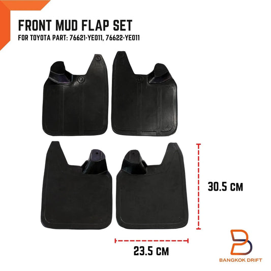 Front Rubber Mud Flap Splash Guard for Toyota Hilux 2WD (1988-1996)
