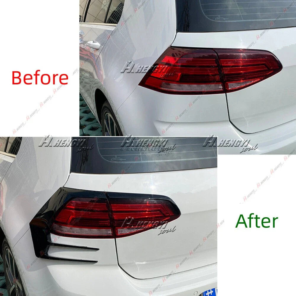 Black Rear Taillight Cover Trim for Golf MK7.5 Hatchback (2017–2020)