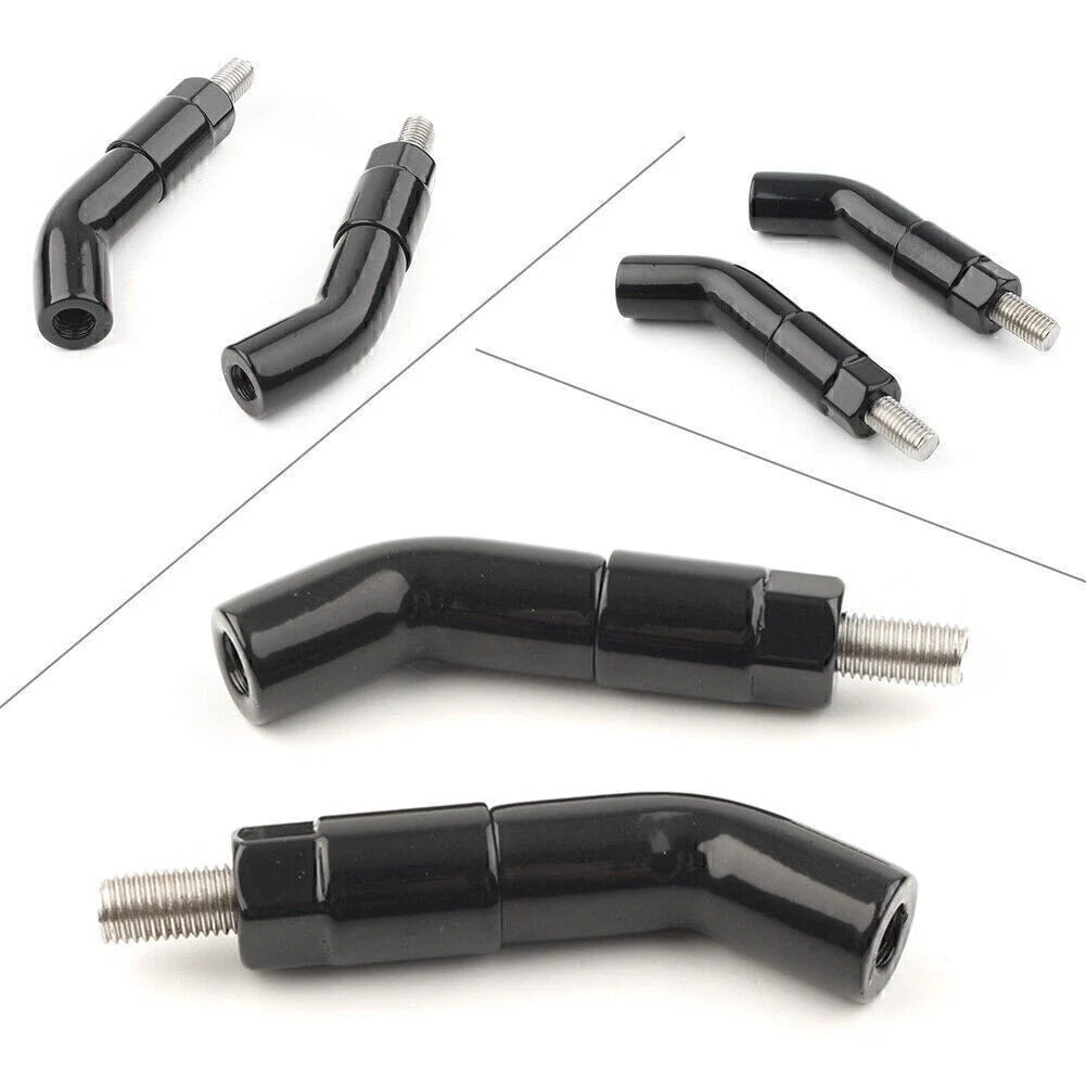 Mirror Stem Extenders for Harley Davidson Iron 1200 XL1200NS (2018-2019) Black