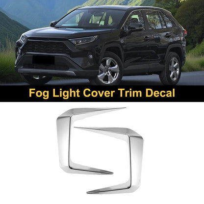 Set of 2 Fog Light Cover Trim for Toyota RAV4 (2019–2025) Plating