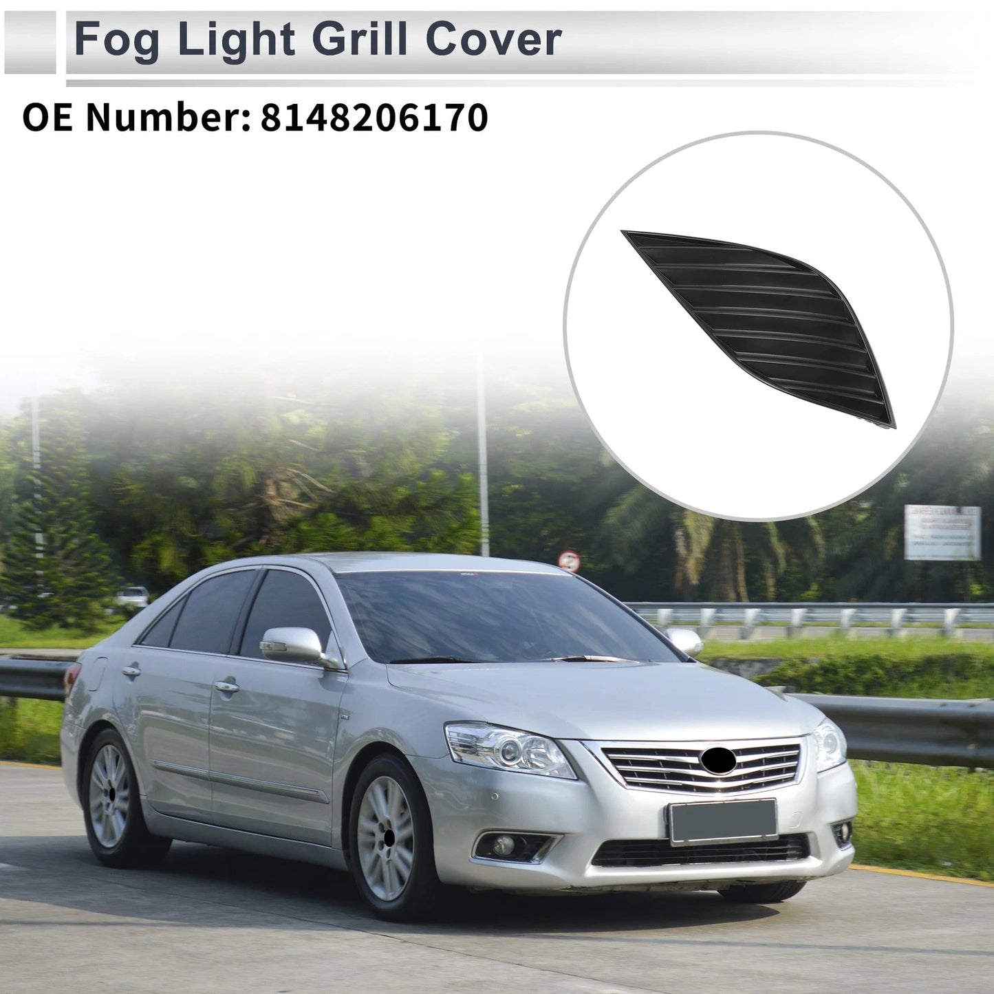 Fog Light Grill for Toyota Camry (2018–2020) No. 8148206170