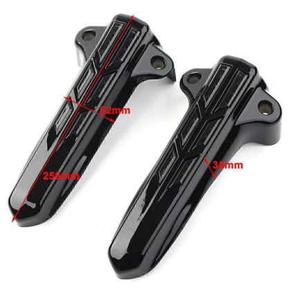 Front Lower Fork Leg Covers LED Amber Lights for Harley FLHR FLHTK FLHX (14-20)