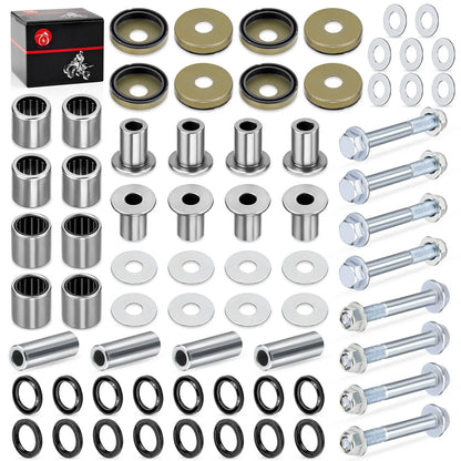 Front Upper & Lower A-Arm Bushing Seal Kit w/ Bolts for Suzuki LT-Z400 Quadsport (2003–2008)