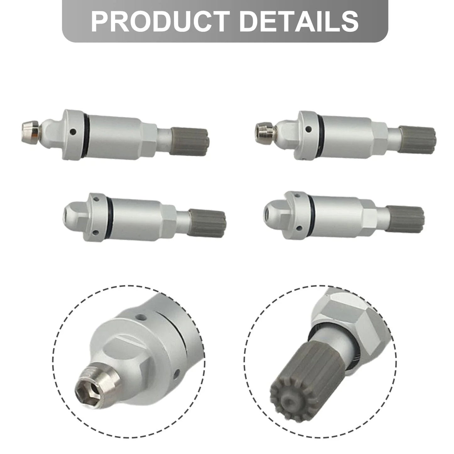 Alloy Valve Stem 4 x for Tesla Tire Valves