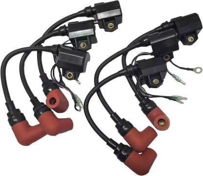 Set of 6 Ignition Coils for Yamaha Marine (Fits Various Models)