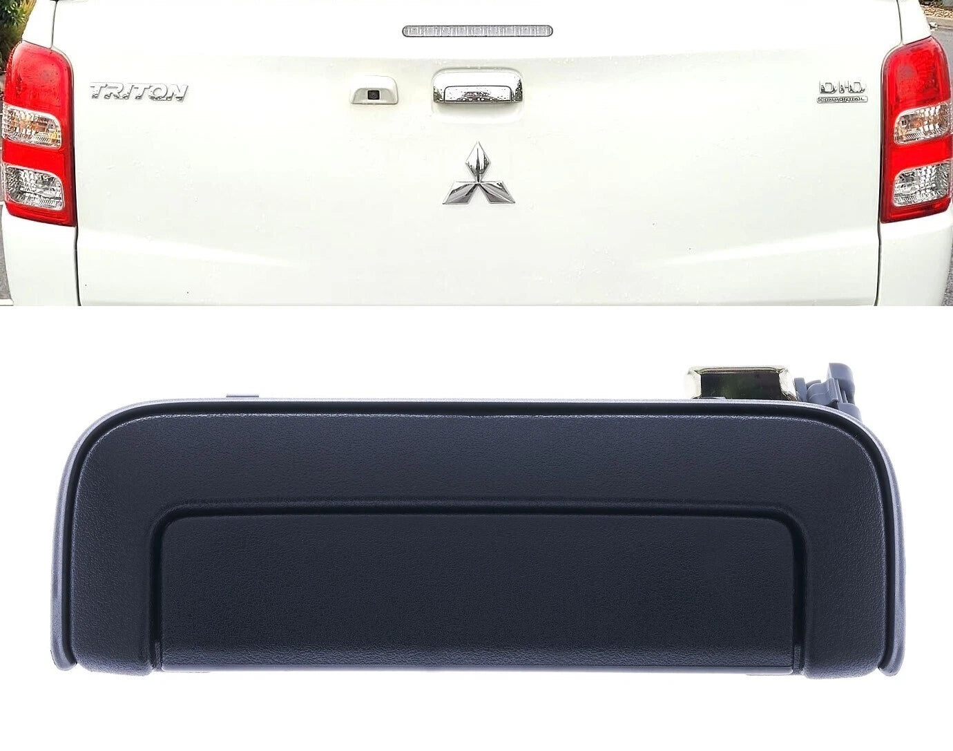 Tailgate Handle for Mitsubishi Triton MQ MR (2015–Present) Textured Black